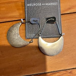 Melrose and market silver earrings